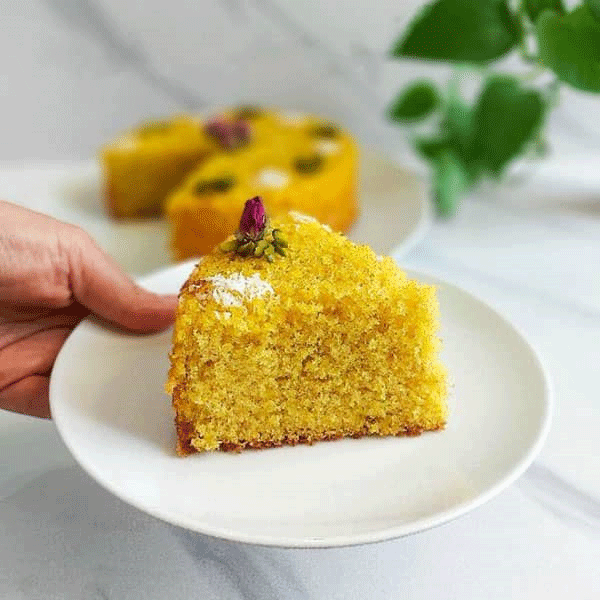 How to Bake a Moist and Fluffy Golden Saffron Cake