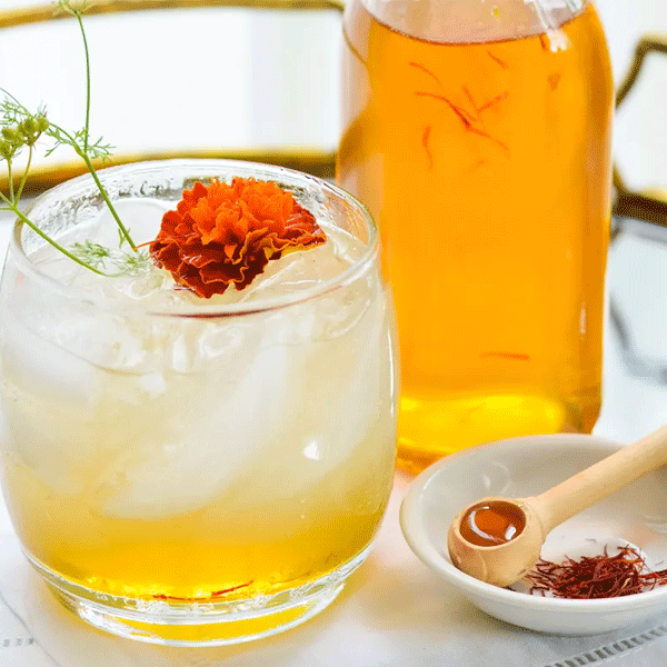 How to Make Saffron Simple Syrup for Cocktails and Drinks